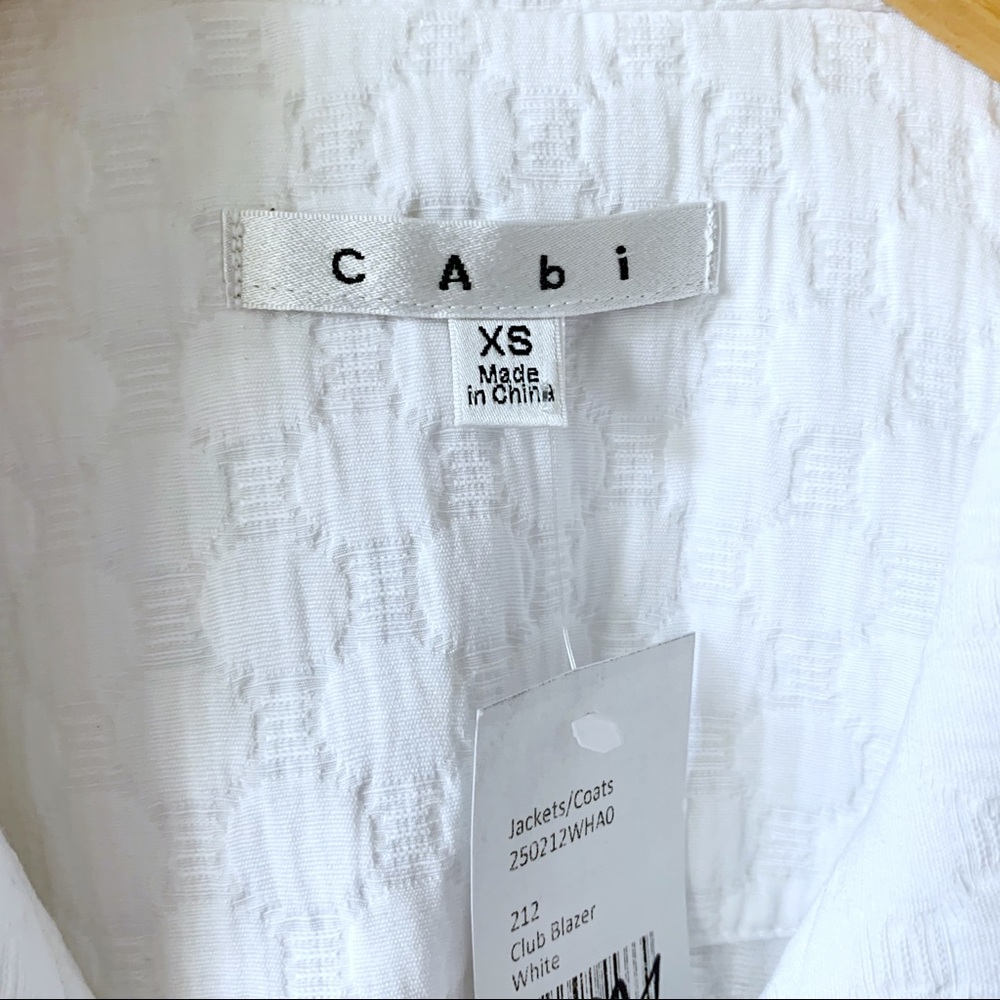 NWT CABI 212 White Club Blazer Jacket Textured XS - Picture 6 of 13